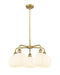 Innovations - 516-5CR-BB-G1217-8WV - LED Chandelier - Downtown Urban - Brushed Brass