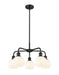 Innovations - 516-5CR-BK-G1217-6WV - LED Chandelier - Downtown Urban - Matte Black