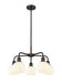Innovations - 516-5CR-OB-G1217-6WV - LED Chandelier - Downtown Urban - Oil Rubbed Bronze