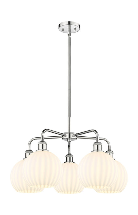 Innovations - 516-5CR-PC-G1217-8WV - LED Chandelier - Downtown Urban - Polished Chrome