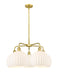 Innovations - 516-5CR-SG-G1217-10WV - LED Chandelier - Downtown Urban - Satin Gold