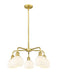 Innovations - 516-5CR-SG-G1217-6WV - LED Chandelier - Downtown Urban - Satin Gold