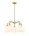 Innovations - 516-5CR-SG-G1217-8WV - LED Chandelier - Downtown Urban - Satin Gold