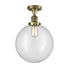 Innovations - 517-1CH-AB-G202-12 - One Light Semi-Flush Mount - Franklin Restoration - Antique Brass