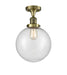 Innovations - 517-1CH-AB-G204-10 - One Light Semi-Flush Mount - Franklin Restoration - Antique Brass