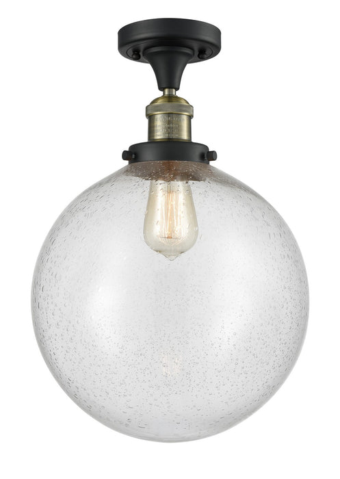 Innovations - 517-1CH-BAB-G204-12 - One Light Semi-Flush Mount - Franklin Restoration - Black Antique Brass