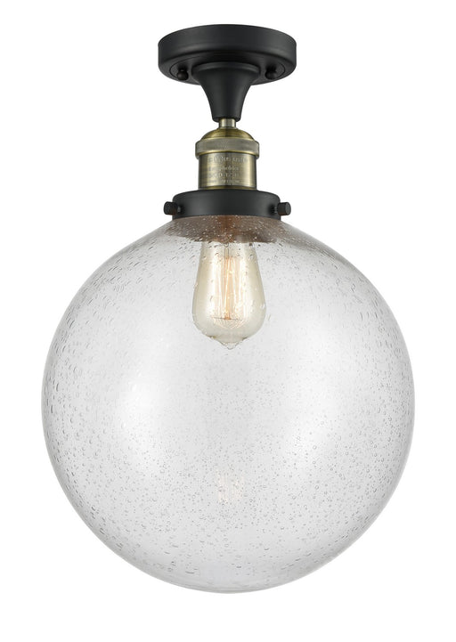 Innovations - 517-1CH-BAB-G204-12 - One Light Semi-Flush Mount - Franklin Restoration - Black Antique Brass