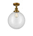 Innovations - 517-1CH-BB-G202-12 - One Light Semi-Flush Mount - Franklin Restoration - Brushed Brass