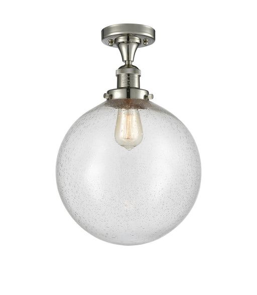 Innovations - 517-1CH-PN-G204-12 - One Light Semi-Flush Mount - Franklin Restoration - Polished Nickel