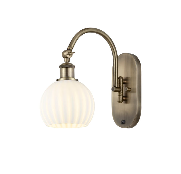 Innovations - 518-1W-AB-G1217-6WV - LED Wall Sconce - Ballston - Antique Brass