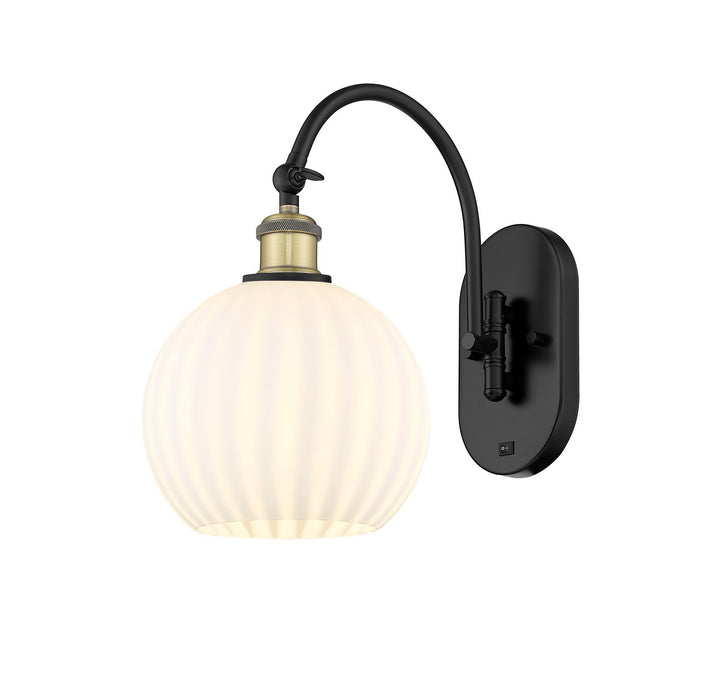 Innovations - 518-1W-BAB-G1217-8WV - LED Wall Sconce - Ballston - Black Antique Brass