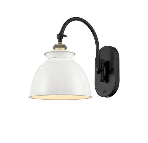 Ballston One Light Wall Sconce Black Antique Brass