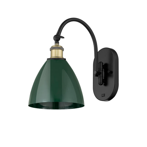 Ballston One Light Wall Sconce Black Antique Brass