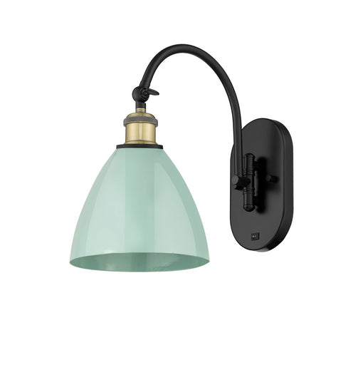 Ballston One Light Wall Sconce Black Antique Brass