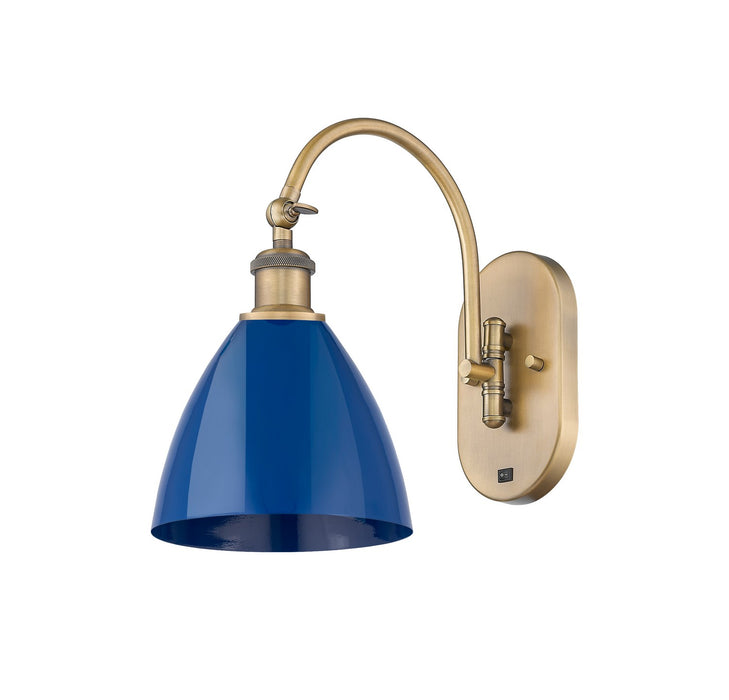 Innovations - 518-1W-BB-MBD-75-BL - One Light Wall Sconce - Ballston - Brushed Brass