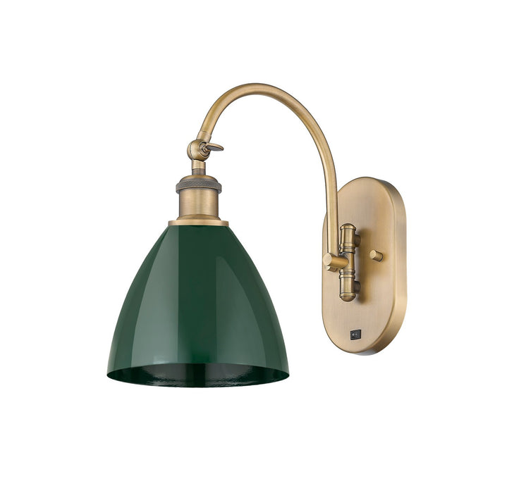 Innovations - 518-1W-BB-MBD-75-GR - One Light Wall Sconce - Ballston - Brushed Brass