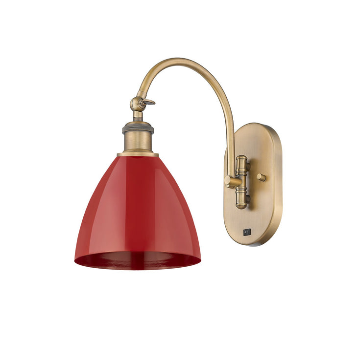 Innovations - 518-1W-BB-MBD-75-RD - One Light Wall Sconce - Ballston - Brushed Brass