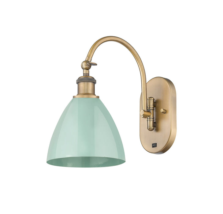 Innovations - 518-1W-BB-MBD-75-SF - One Light Wall Sconce - Ballston - Brushed Brass