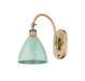 Innovations - 518-1W-BB-MBD-75-SF - One Light Wall Sconce - Ballston - Brushed Brass