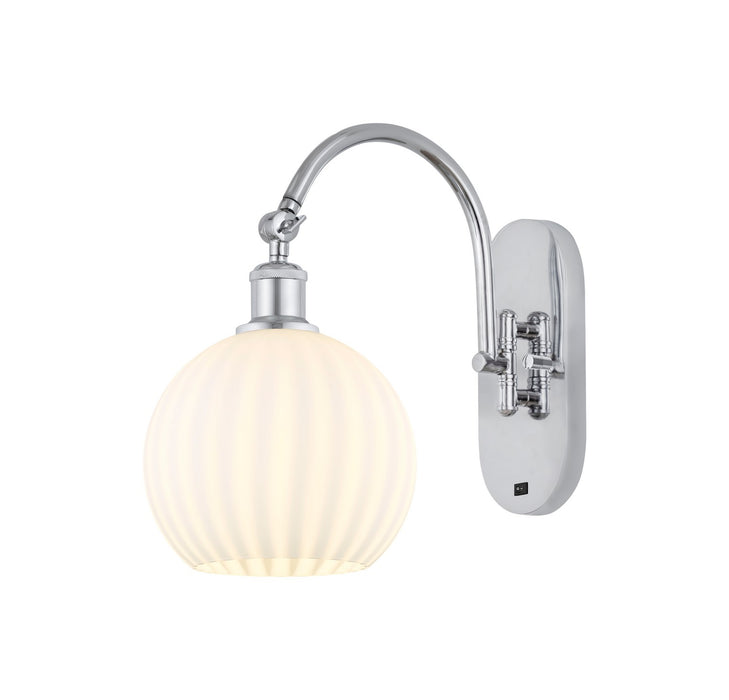 Innovations - 518-1W-PC-G1217-8WV - LED Wall Sconce - Ballston - Polished Chrome