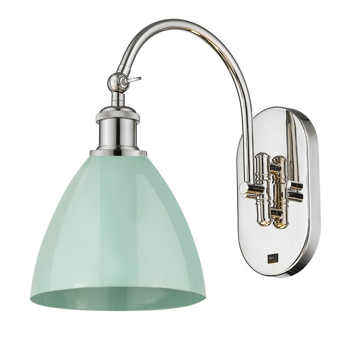 Innovations - 518-1W-PN-MBD-75-SF - One Light Wall Sconce - Ballston - Polished Nickel