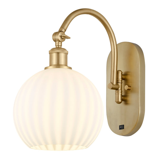 Innovations - 518-1W-SG-G1217-8WV - LED Wall Sconce - Ballston - Satin Gold