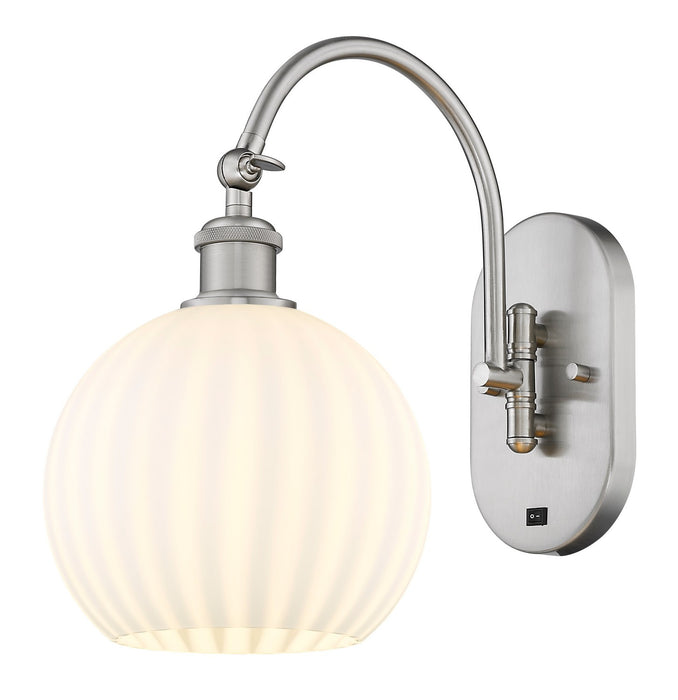 Innovations - 518-1W-SN-G1217-8WV - LED Wall Sconce - Ballston - Brushed Satin Nickel