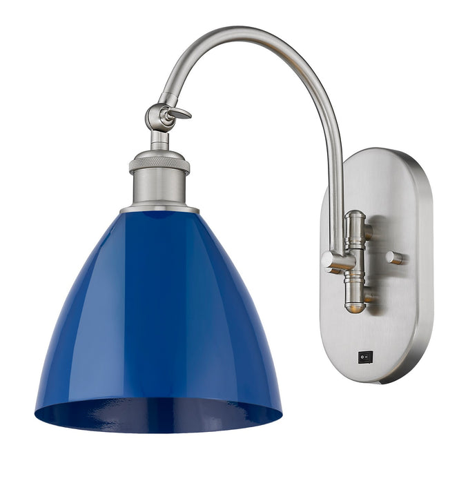 Innovations - 518-1W-SN-MBD-75-BL - One Light Wall Sconce - Ballston - Brushed Satin Nickel