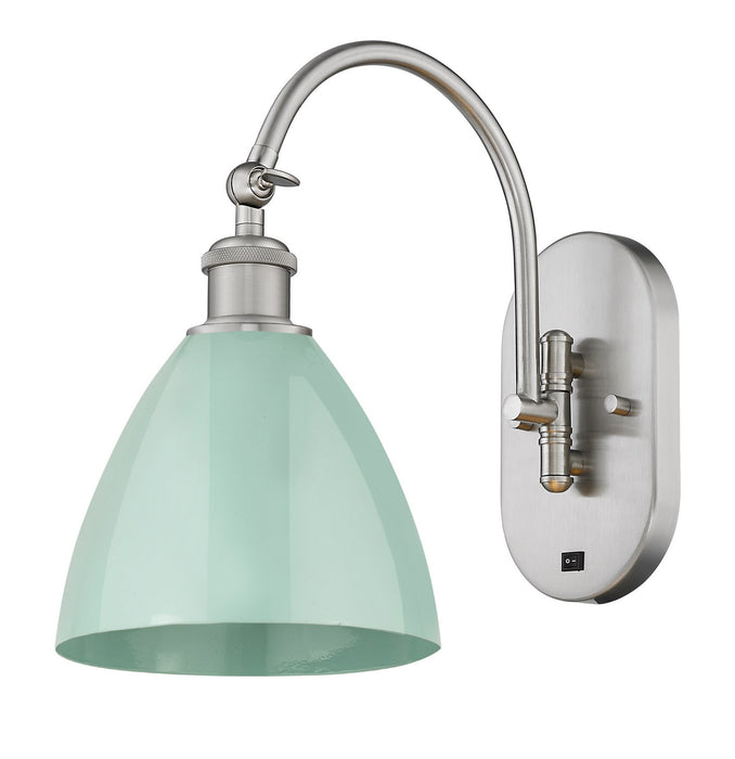 Innovations - 518-1W-SN-MBD-75-SF - One Light Wall Sconce - Ballston - Brushed Satin Nickel