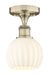 Innovations - 616-1F-AB-G1217-6WV - LED Semi-Flush Mount - Edison - Antique Brass