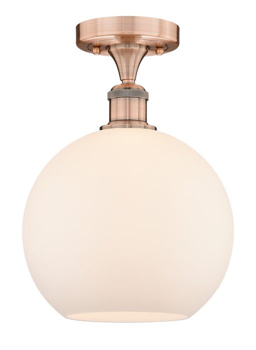 Innovations - 616-1F-AC-G121-10 - One Light Semi-Flush Mount - Edison - Antique Copper