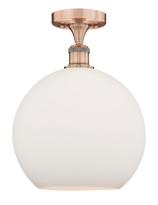 Innovations - 616-1F-AC-G121-12 - One Light Semi-Flush Mount - Edison - Antique Copper