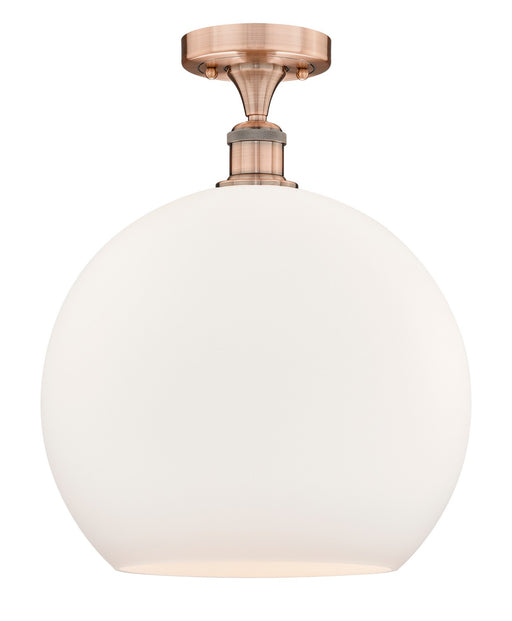 Innovations - 616-1F-AC-G121-14 - One Light Semi-Flush Mount - Edison - Antique Copper