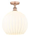 Innovations - 616-1F-AC-G1217-14WV - LED Semi-Flush Mount - Edison - Antique Copper