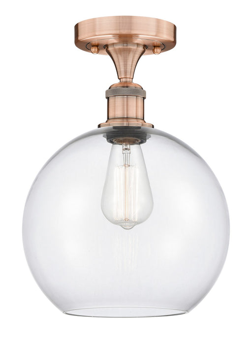 Innovations - 616-1F-AC-G122-10 - One Light Semi-Flush Mount - Edison - Antique Copper