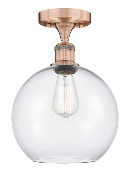 Innovations - 616-1F-AC-G122-10 - One Light Semi-Flush Mount - Edison - Antique Copper