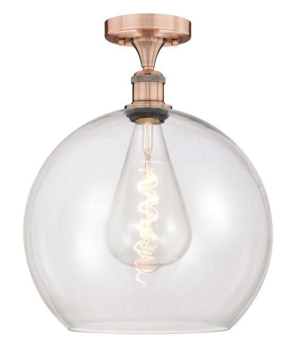 Innovations - 616-1F-AC-G122-14 - One Light Semi-Flush Mount - Edison - Antique Copper