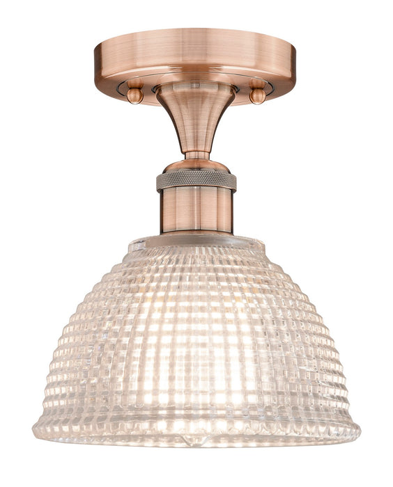 Innovations - 616-1F-AC-G422 - One Light Flush Mount - Edison - Antique Copper