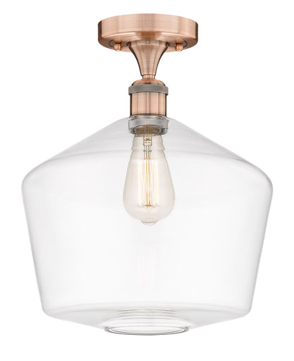 Edison One Light Semi-Flush Mount