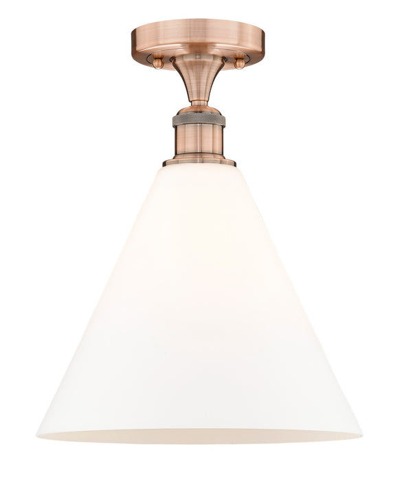 Innovations - 616-1F-AC-GBC-121 - One Light Semi-Flush Mount - Edison - Antique Copper