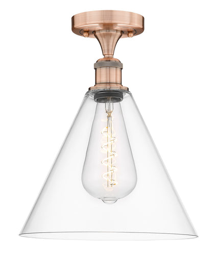 Edison One Light Semi-Flush Mount