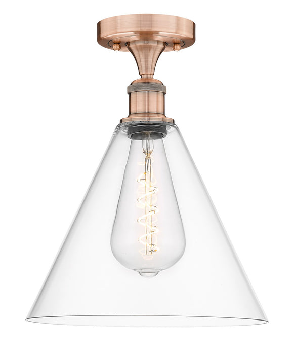 Innovations - 616-1F-AC-GBC-122 - One Light Semi-Flush Mount - Edison - Antique Copper