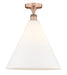 Innovations - 616-1F-AC-GBC-161 - One Light Semi-Flush Mount - Edison - Antique Copper