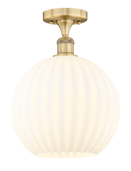 Innovations - 616-1F-BB-G1217-12WV - LED Semi-Flush Mount - Edison - Brushed Brass