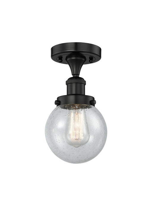 Innovations - 616-1F-BK-G204-6 - One Light Semi-Flush Mount - Edison - Matte Black