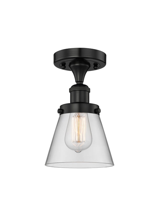 Innovations - 616-1F-BK-G62 - One Light Semi-Flush Mount - Edison - Matte Black