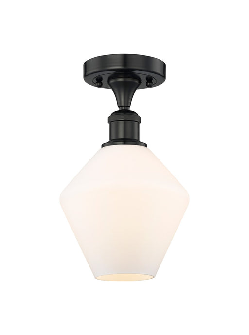 Innovations - 616-1F-BK-G651-8 - One Light Semi-Flush Mount - Edison - Matte Black