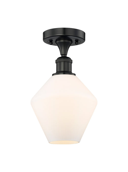 Innovations - 616-1F-BK-G651-8 - One Light Semi-Flush Mount - Edison - Matte Black