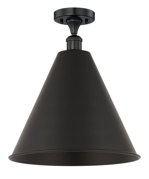 Innovations - 616-1F-BK-MBC-16-BK - One Light Semi-Flush Mount - Edison - Matte Black