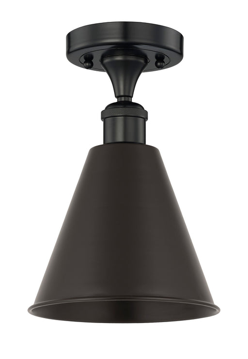 Innovations - 616-1F-BK-MBC-8-BK - One Light Semi-Flush Mount - Edison - Matte Black